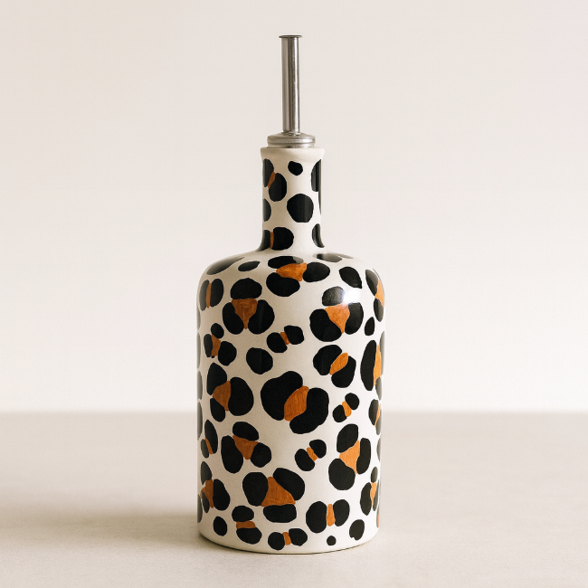 Leopard Olive Oil Bottle