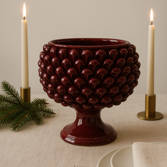 Large Pine Cone Bordeaux