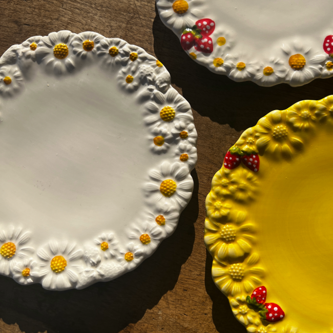 Assiette Nonna jaune 22cm