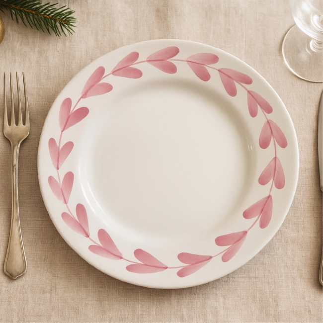Assiette Cesare 25 cm Rose