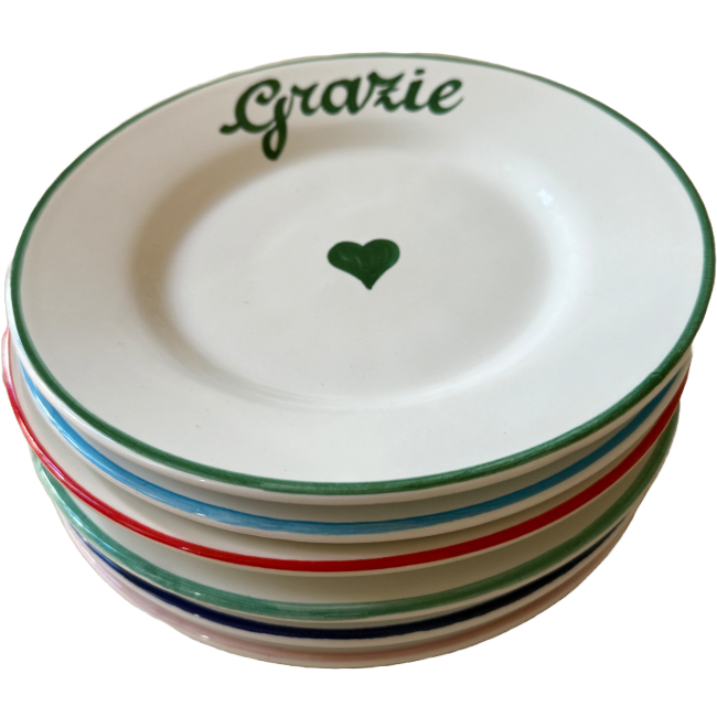 Set de 6 Assiettes La Famiglia - 20 cm