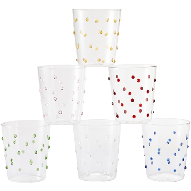 Set of 6 Water Glasses - Punti
