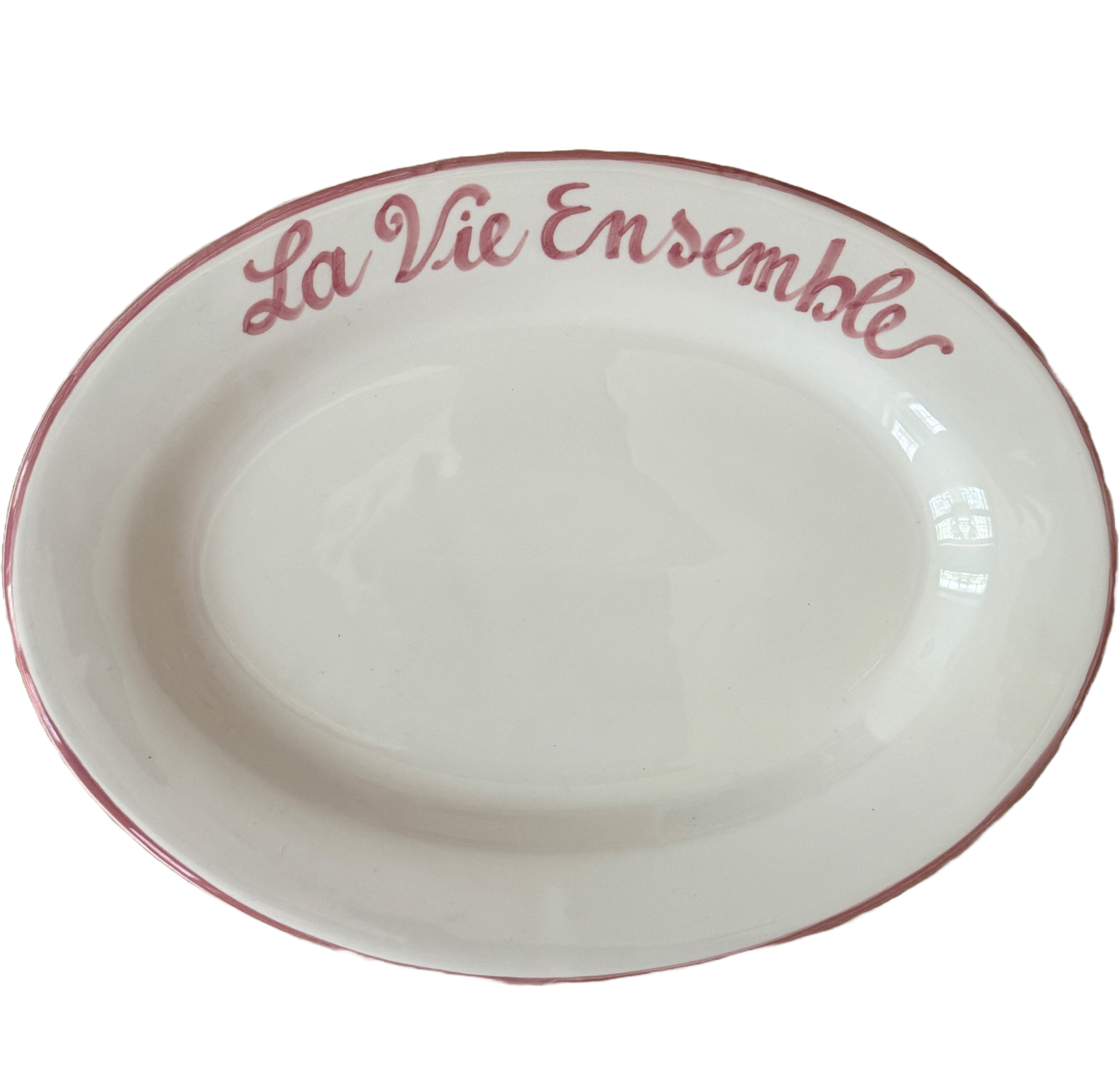 Customizable oval plate 30 cm - The Family