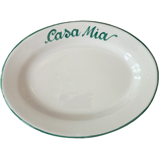 Customizable oval plate 30 cm - The Family