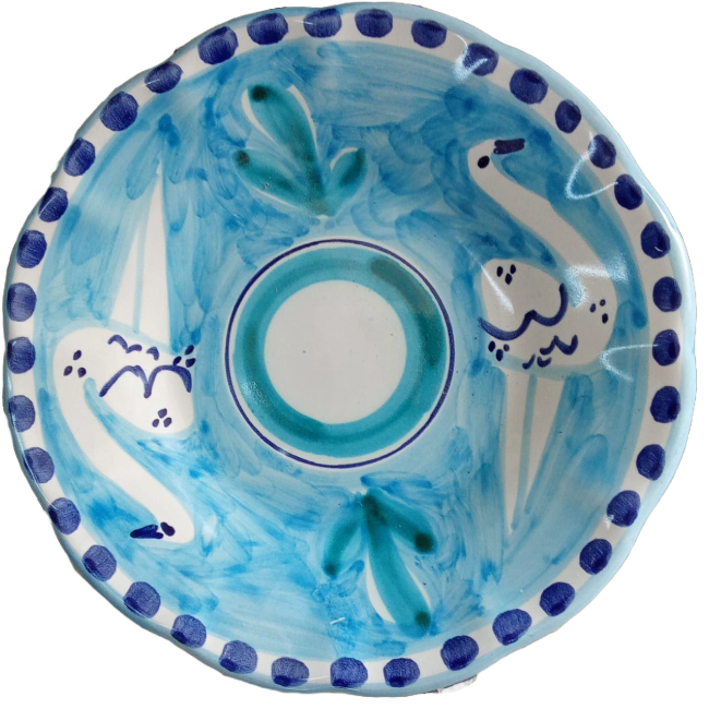 Amalfi Plate 16 cm Yellow Seahorse
