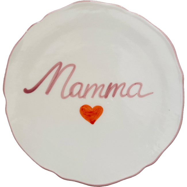 erplain_file_id:732067 - Assiette Mamma 20 cm – Céramique Artisanale Italienne