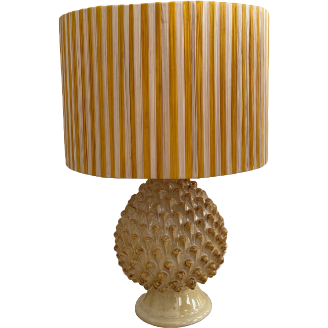 Ochre Striped Lampshade