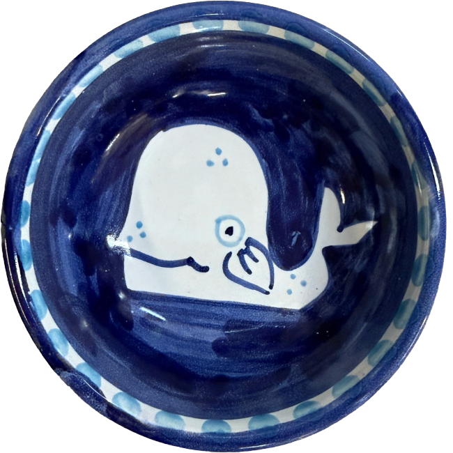 Bol Amalfi 11 cm Baleine Bleu