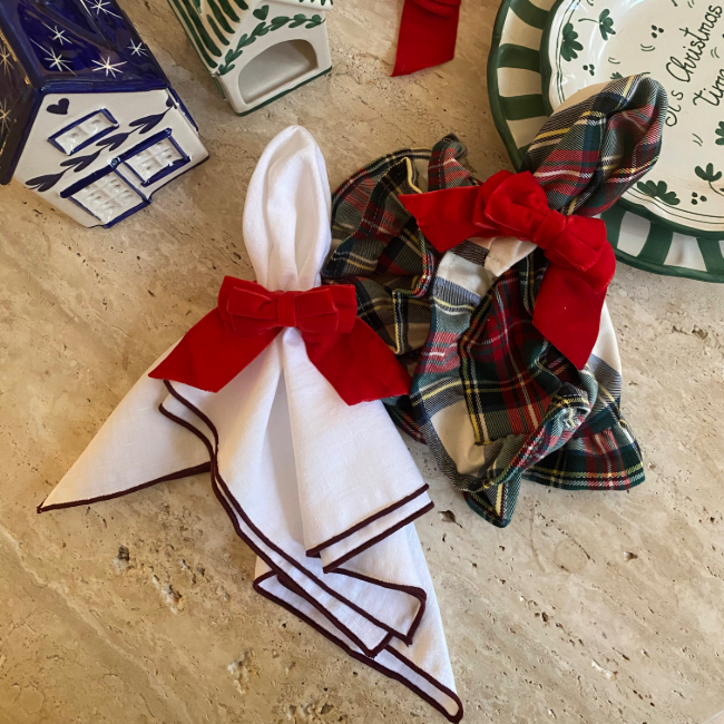 Lot de Rond de Serviette Noël