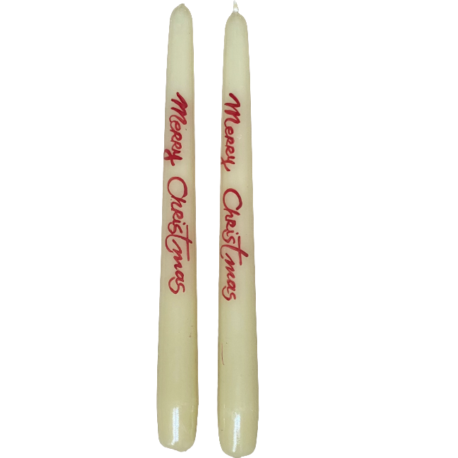 Set of 2 Leopard Candles