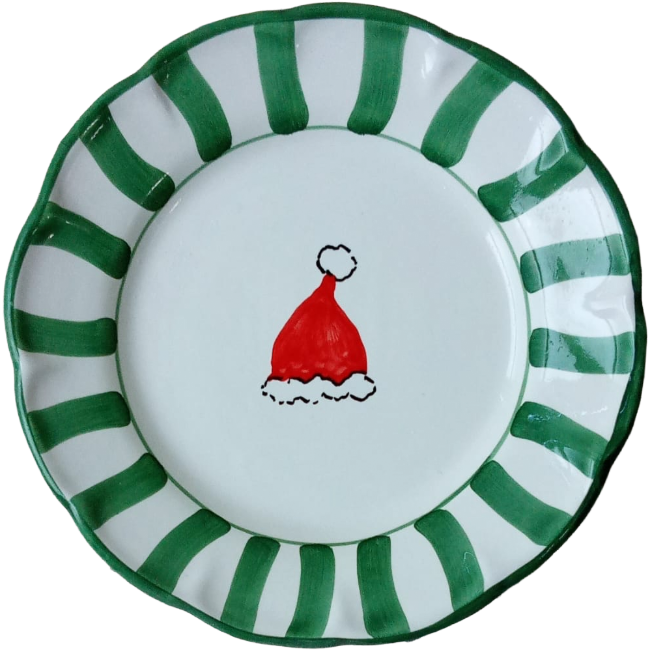 Christmas Plate 20 cm Christmas Hat