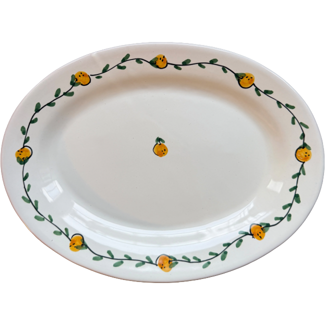Plat Ovale 30 cm Frutta Oranges