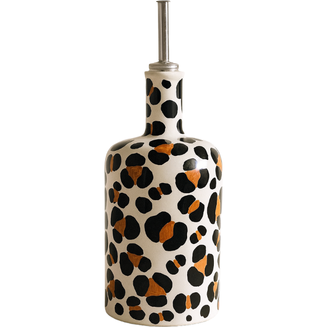 Leopard Olive Oil Bottle