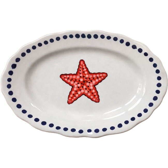 Oval Plate Estate 32 cm Starfish