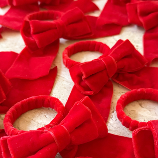 Lot de Rond de Serviette Noël