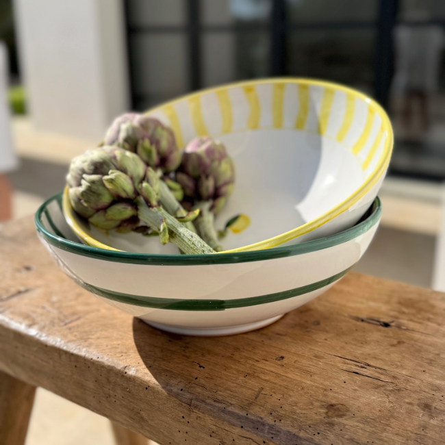 Capri Yellow Salad Bowl 30 cm