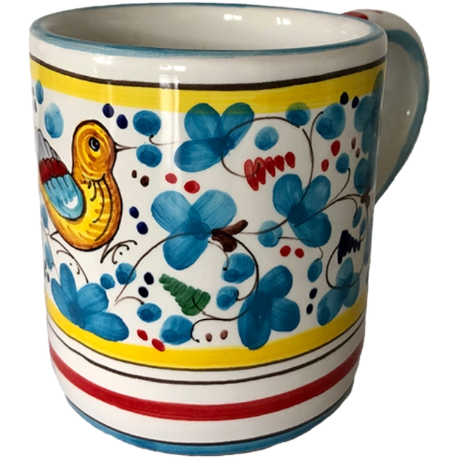 Sky Blue Bird Flowers Mug