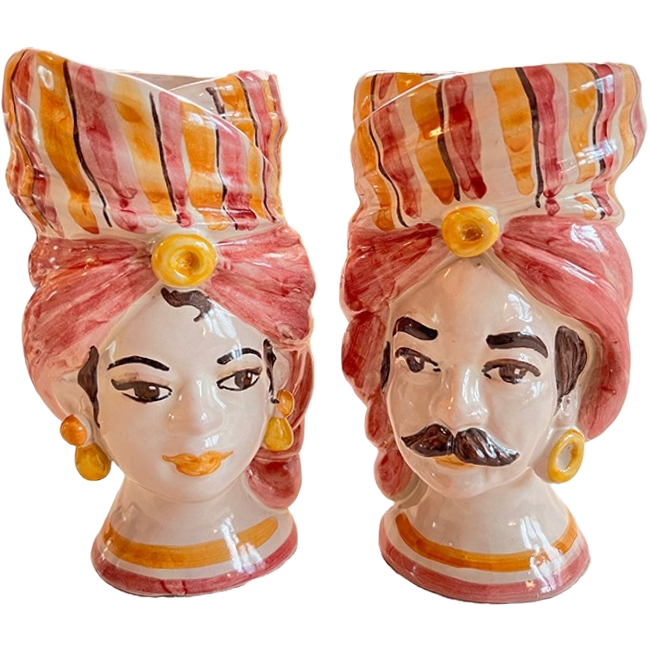 Petit vase Les Siciliennes - Turban Rose