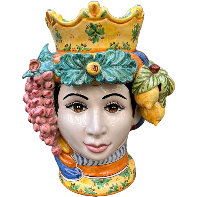 Grand vase Sicilien femme Frutta