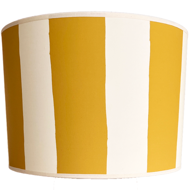 Abat-Jour Rayures Ocre