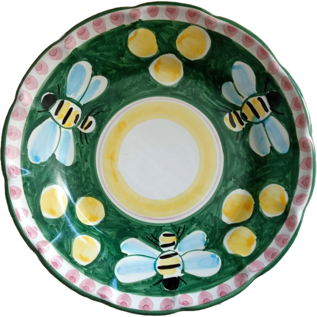 Assiette Amalfi 20 cm Abeille Verte