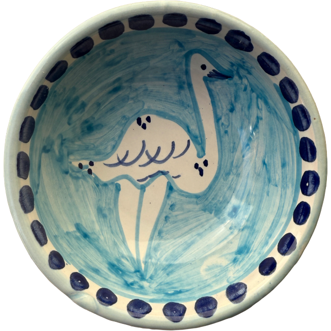Amalfi Bowl 11 cm Blue Ostrich