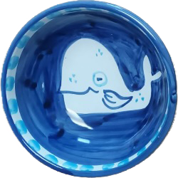 Bol Amalfi 11 cm Baleine Bleu