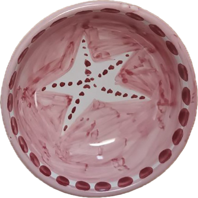 Bol Amalfi 11 cm Etoile de mer Rose
