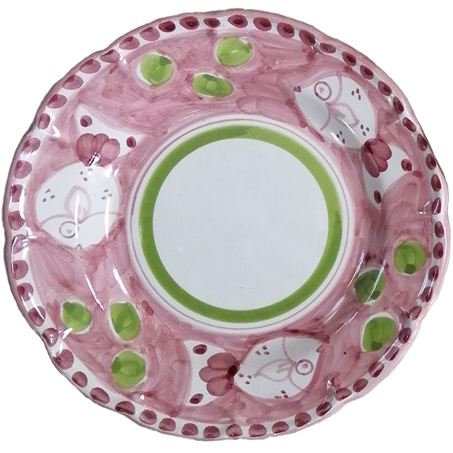 Amalfi Plate 20 cm Pink Fish