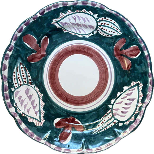 Assiette Amalfi 20 cm Seiche Verte