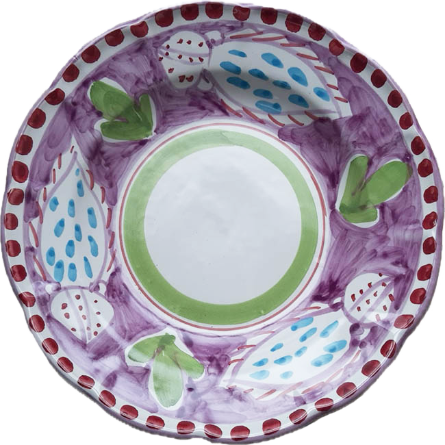 Assiette Amalfi 20 cm Seiche Violette