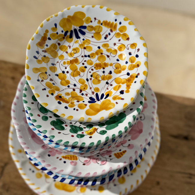 Plate Deruta 16 cm Ocher