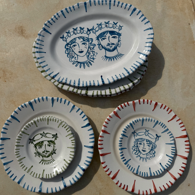 Re Di Sicilia Plate 20cm Man Starfish