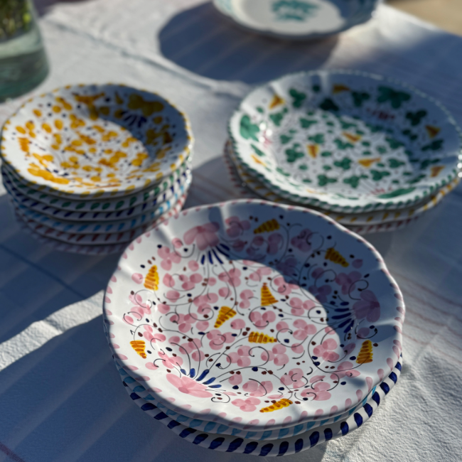 Deruta Plate 25 cm Green