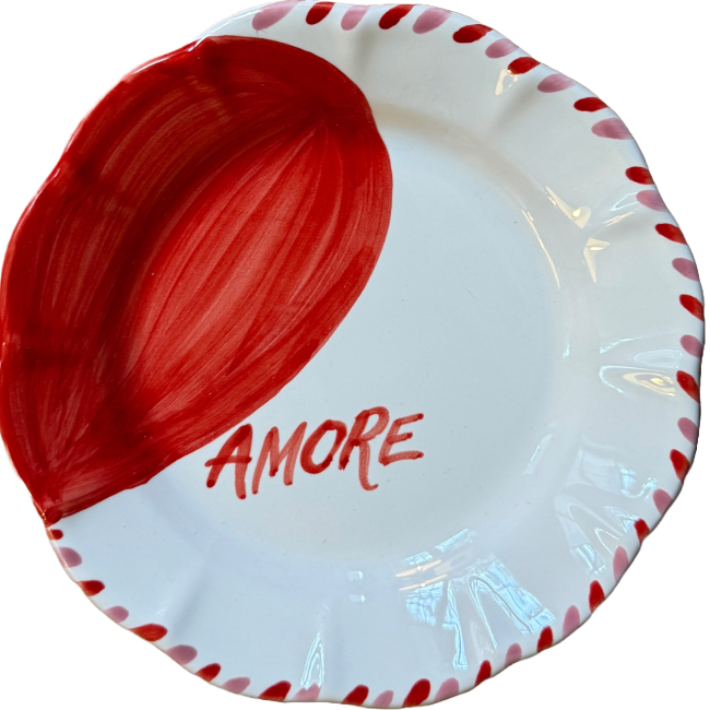 Assiette 20 cm Coeur Amore