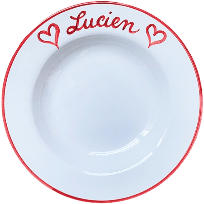 Customizable Pasta Plate 25 cm - La Famiglia