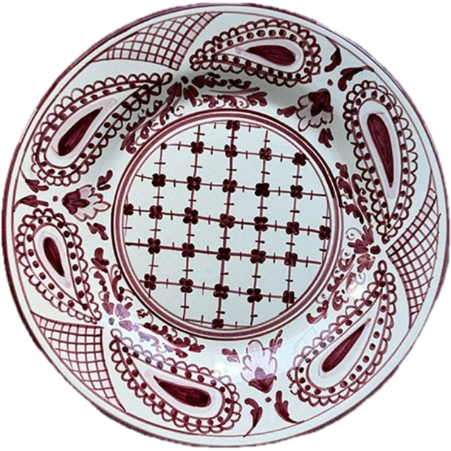 Bandana Plate 25cm Bordeaux