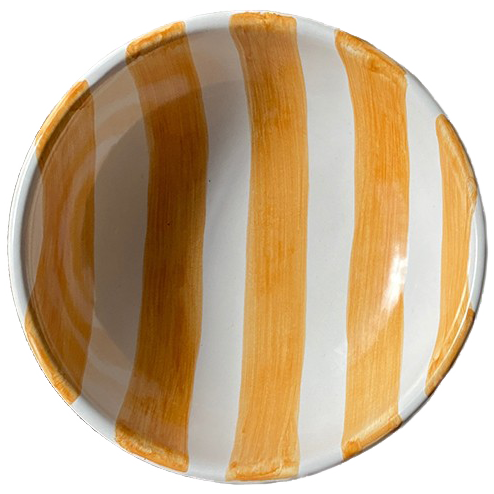 14 cm Bowl Ochre Stripe