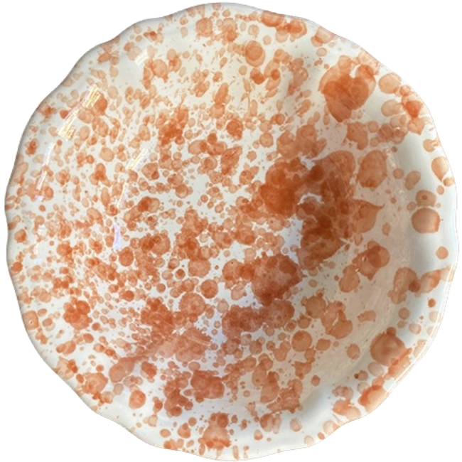 22 cm Terracotta Dotted Bowl