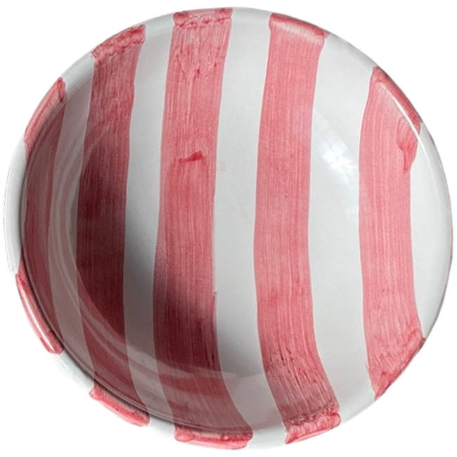 Bol 14 cm Rayure Rose