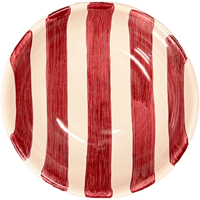 Bol 14 cm Rayure Rouge