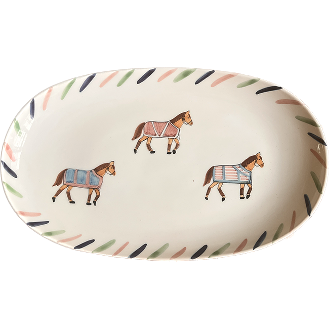 Oval Plate 32cm Brai x Popolo