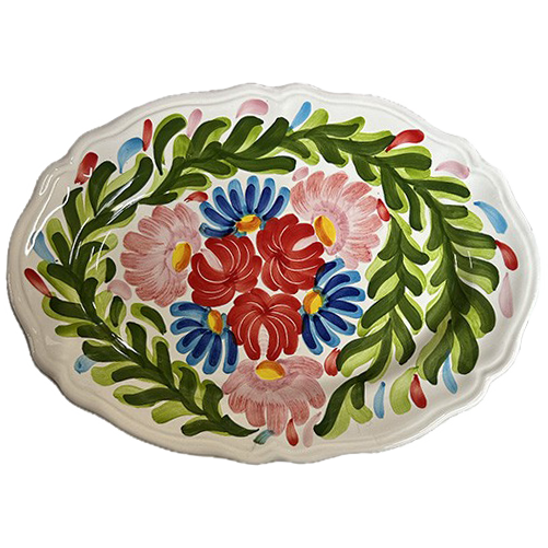 Campo Oval Plate 32cm Red