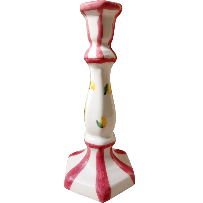 Bougeoir Capri Bordeaux 20cm