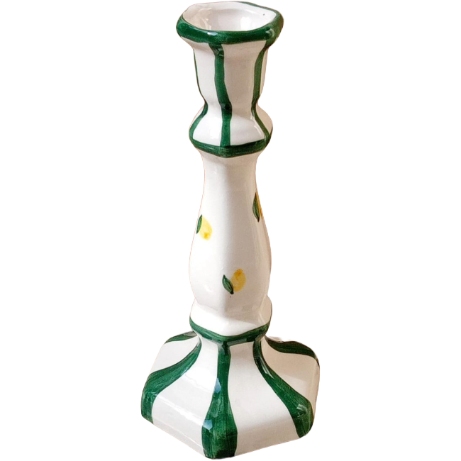 Bougeoir Capri Vert 20cm