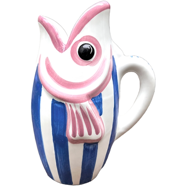 Amico Fish Carafe Blue Stripes