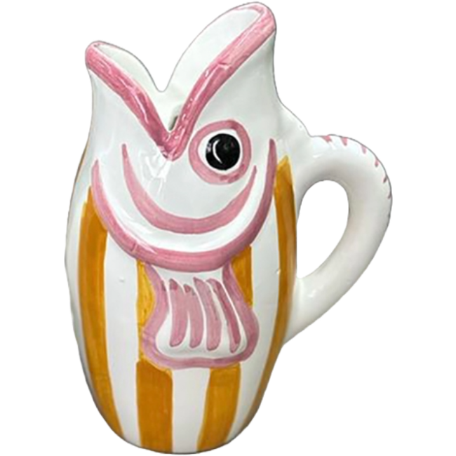 Amico Fish Carafe Orange Stripes