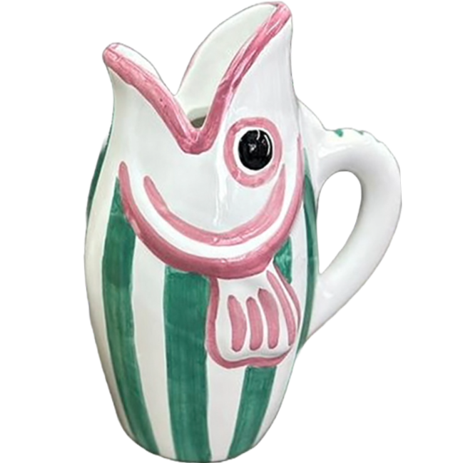 Amico Fish Carafe Green Stripes