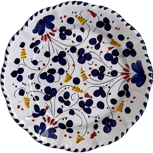 Assiette Deruta 20 cm Bleue