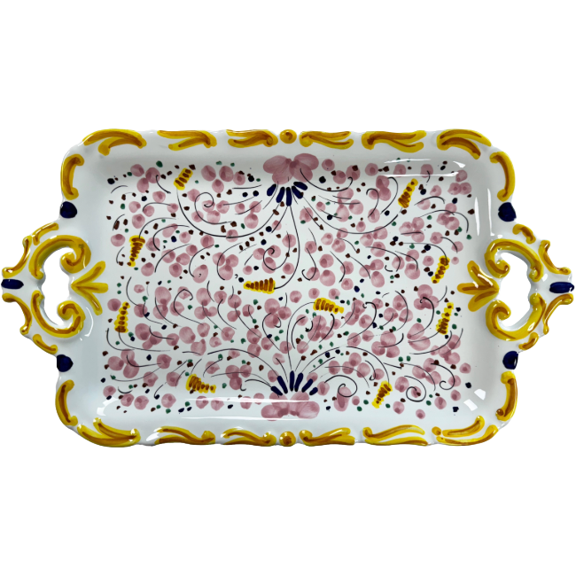 Plateau Deruta 44 cm Rose